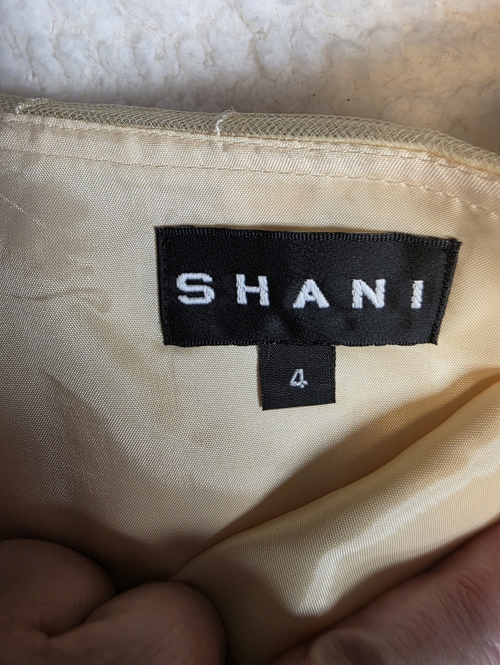 Shani Cream Embroidered Mesh Maxi Skirt Size 4 Romantic Floral Mermaid Hem - Picture 3 of 8